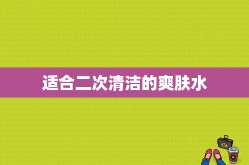 适合二次清洁的爽肤水